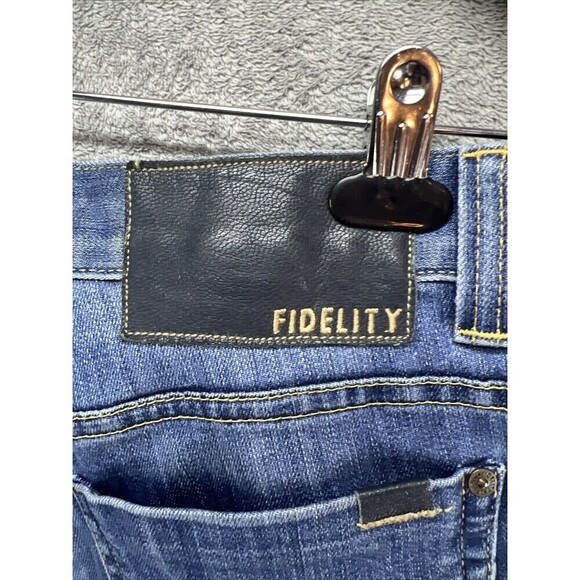 Fidelity 5011 Jeans Mens 32 Blue Classic Fit Straight Leg Denim Trigger Vintage - Picture 7 of 10